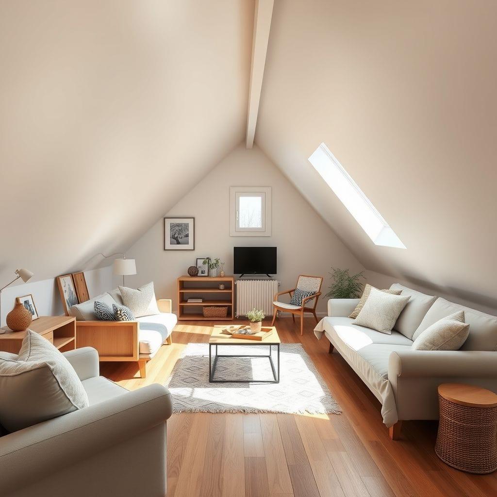 Airbnb attic - AI Generated