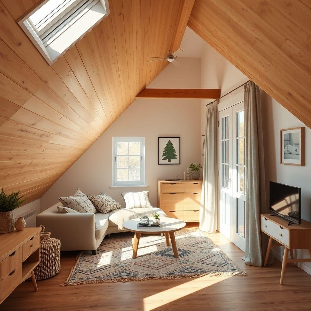 Airbnb attic - AI Generated