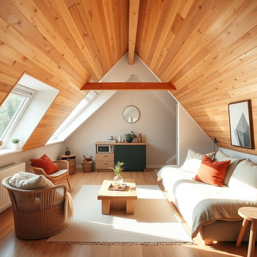 Airbnb attic - AI Generated