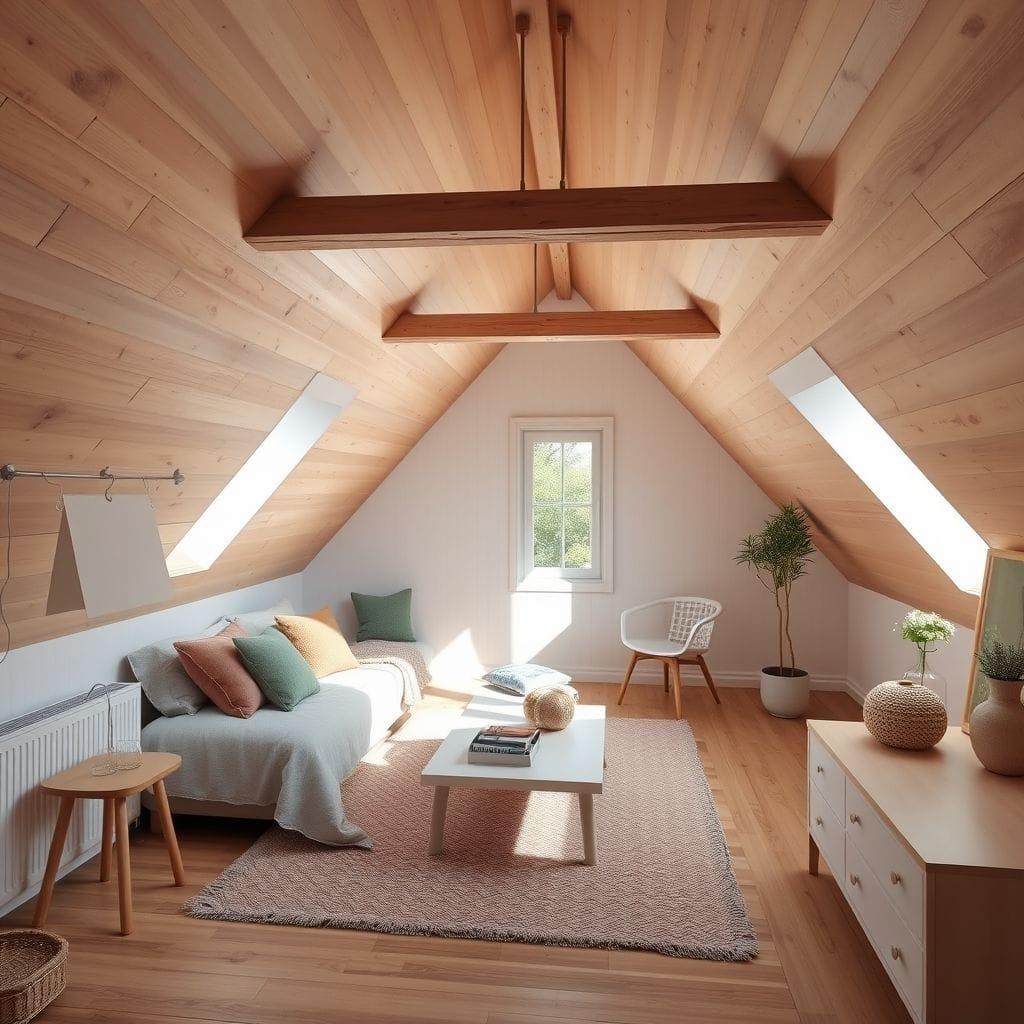 Airbnb attic - AI Generated