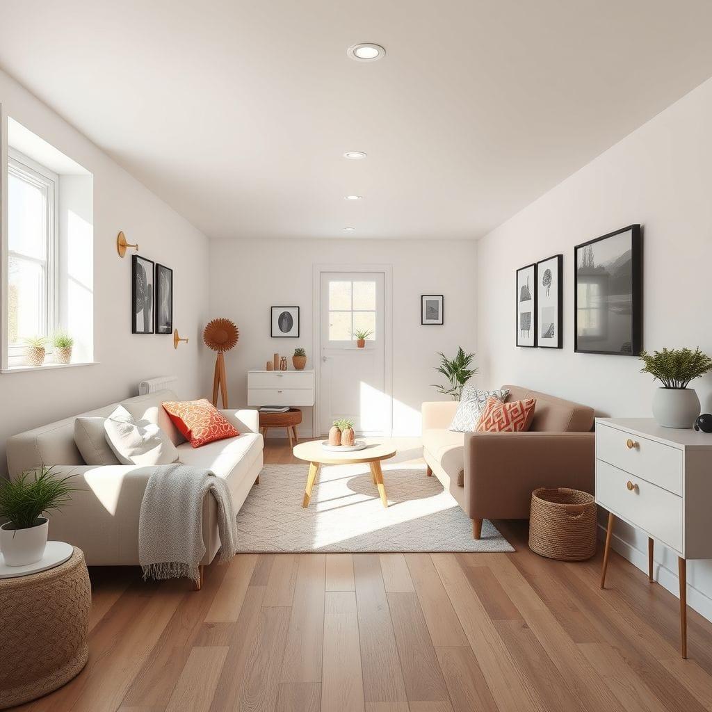 Airbnb basement - AI Generated