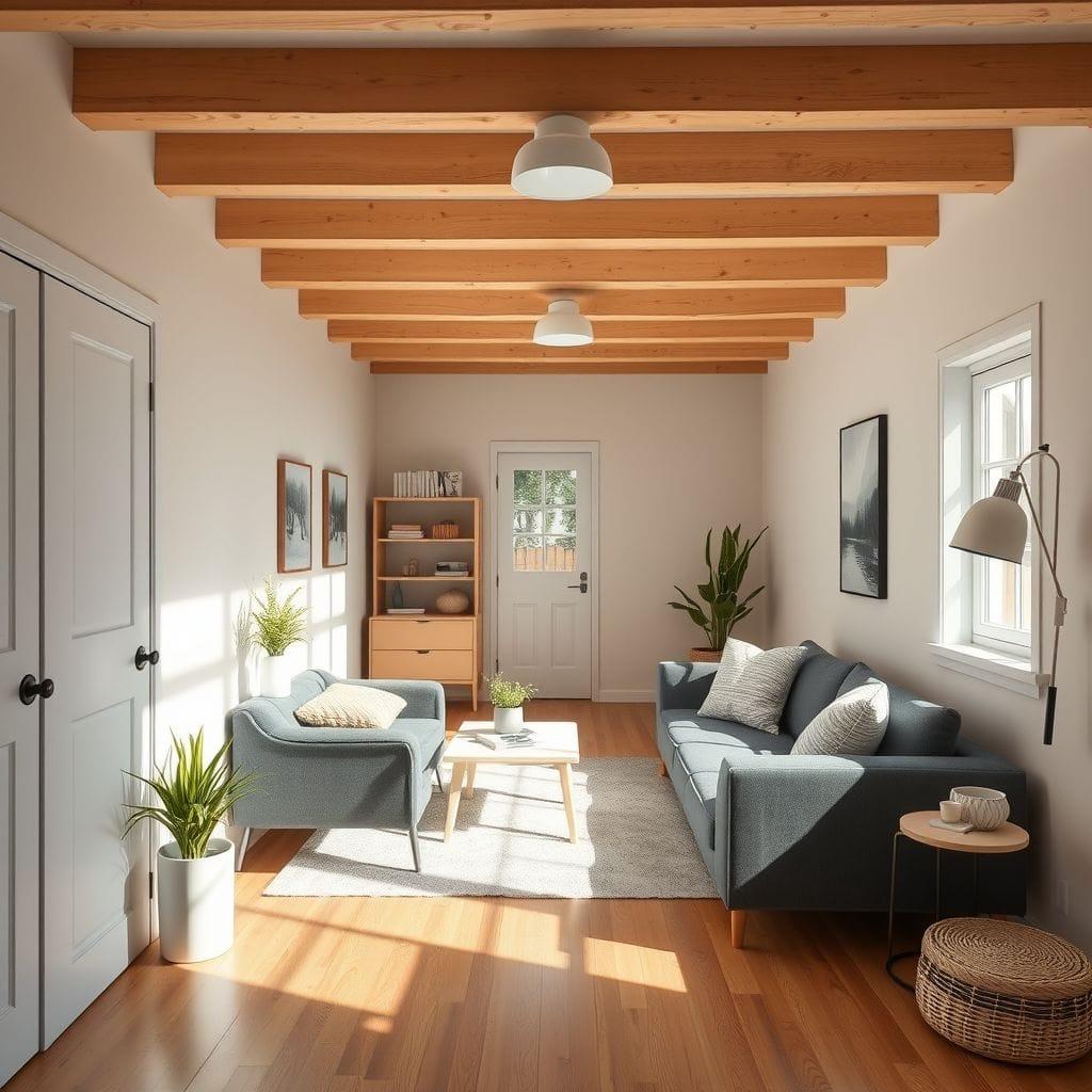 Airbnb basement - AI Generated