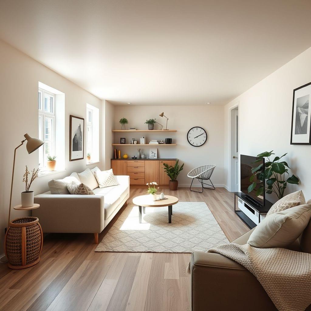 Airbnb basement - AI Generated