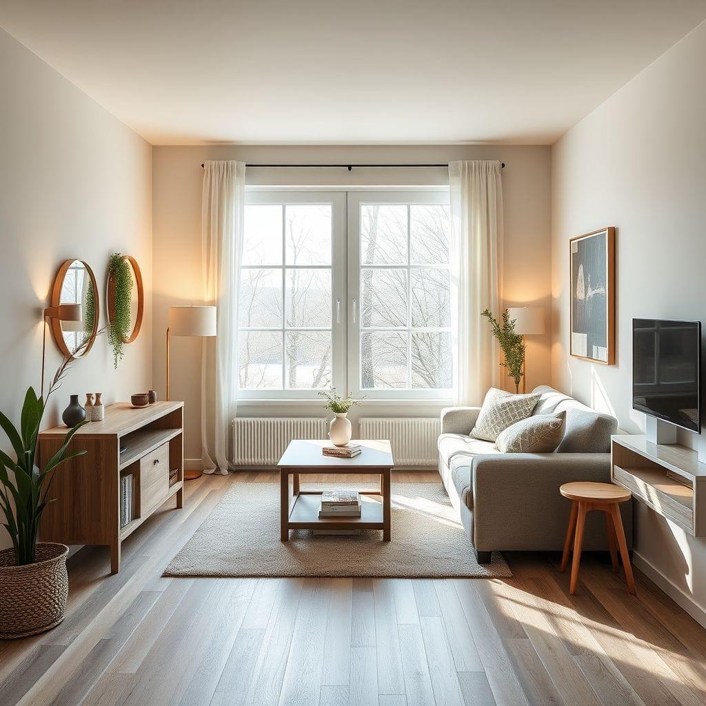 Airbnb basement - AI Generated