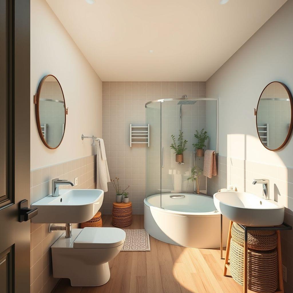 Airbnb bathroom - AI Generated