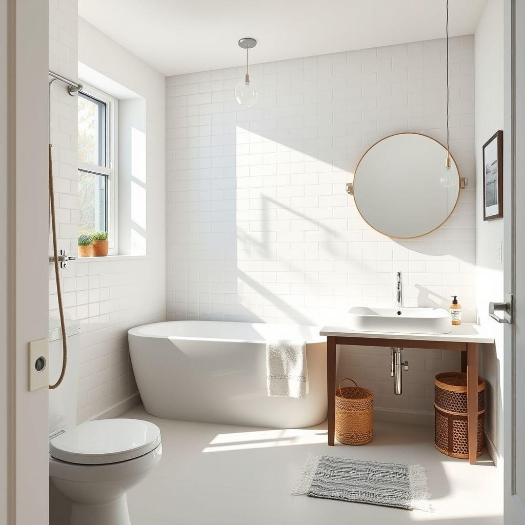 Airbnb bathroom - AI Generated