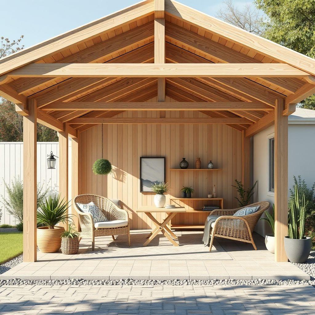 Airbnb carport - AI Generated