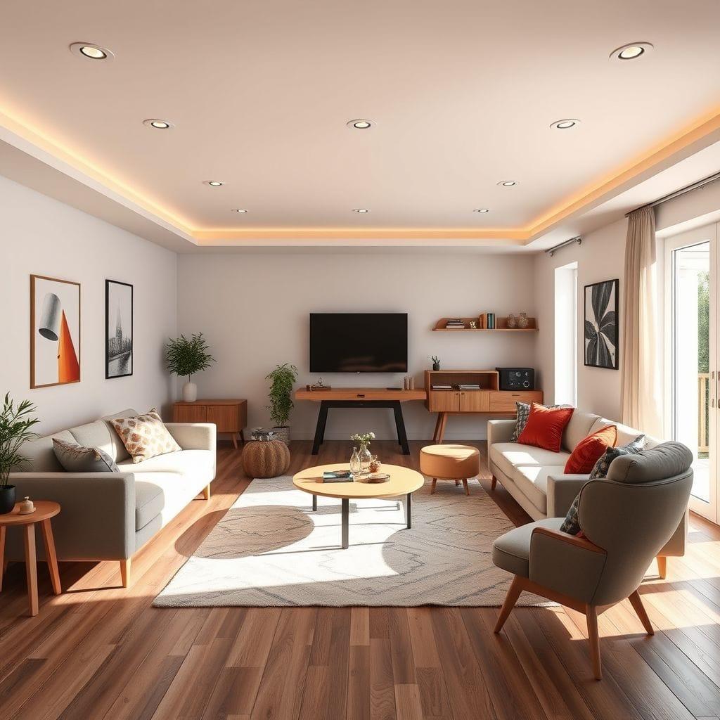 Airbnb game room - AI Generated