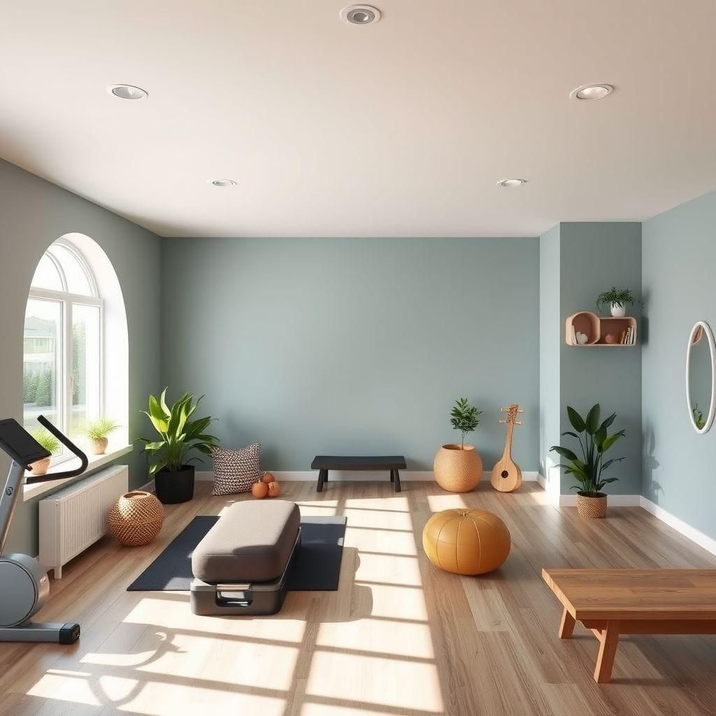 Airbnb gym - AI Generated