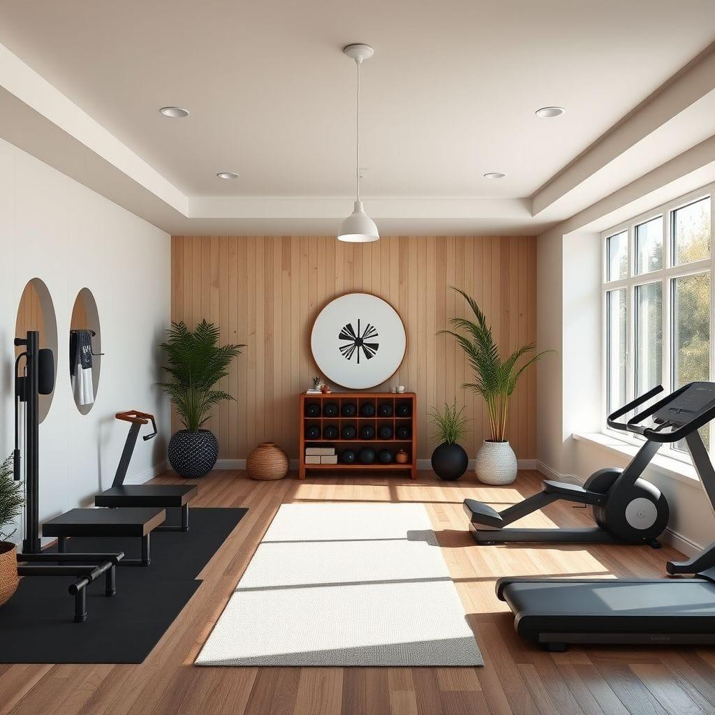Airbnb gym - AI Generated