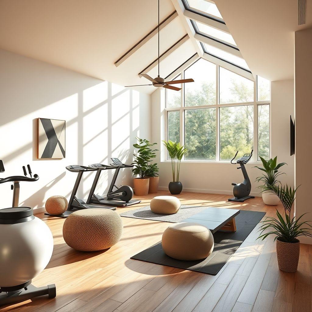 Airbnb gym - AI Generated
