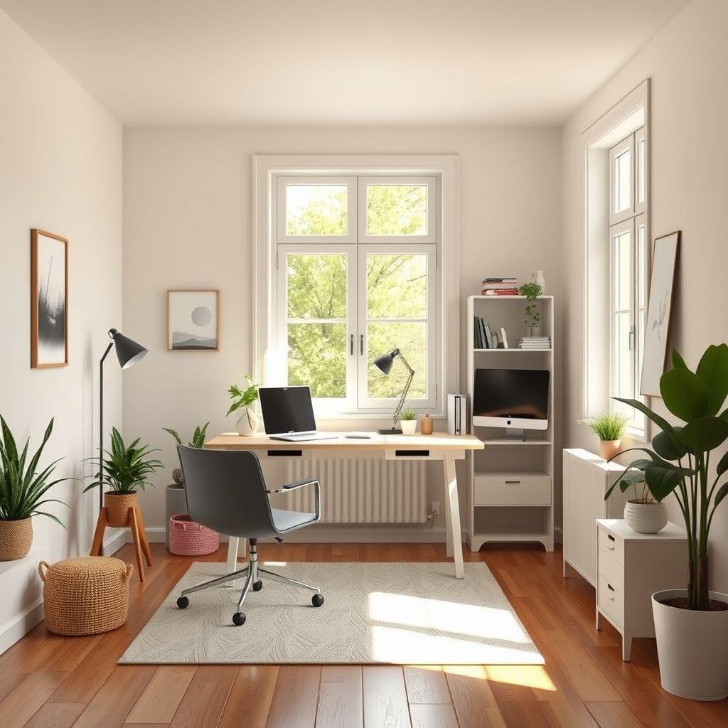 Airbnb home office - AI Generated