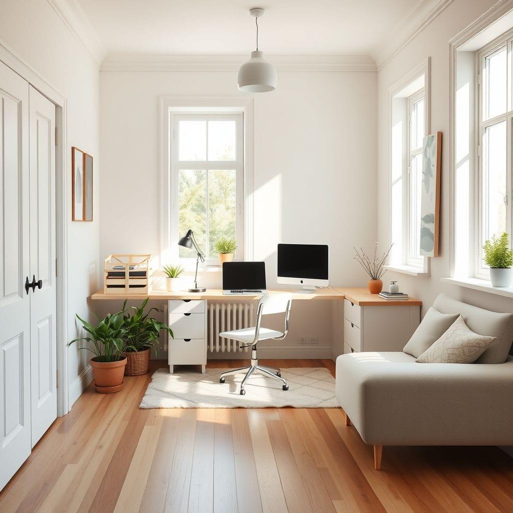 Airbnb home office - AI Generated