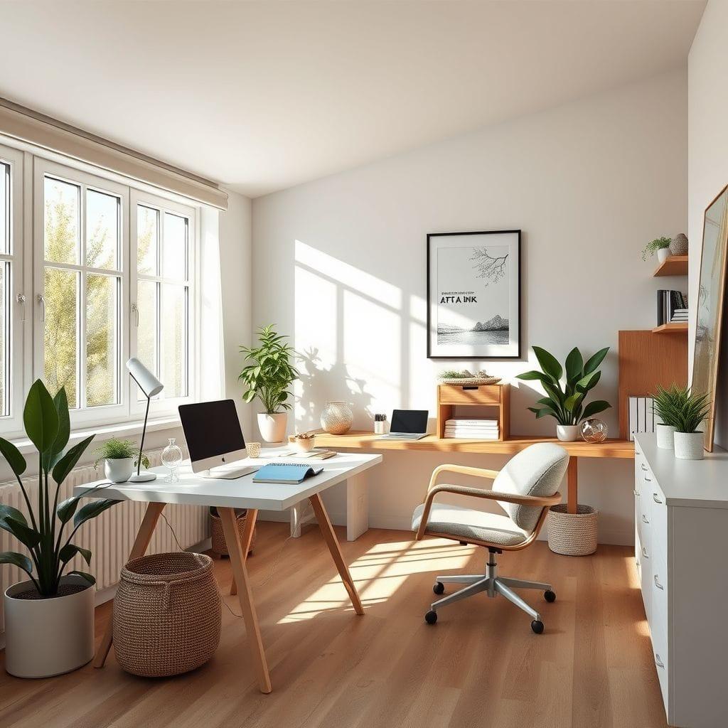 Airbnb home office - AI Generated