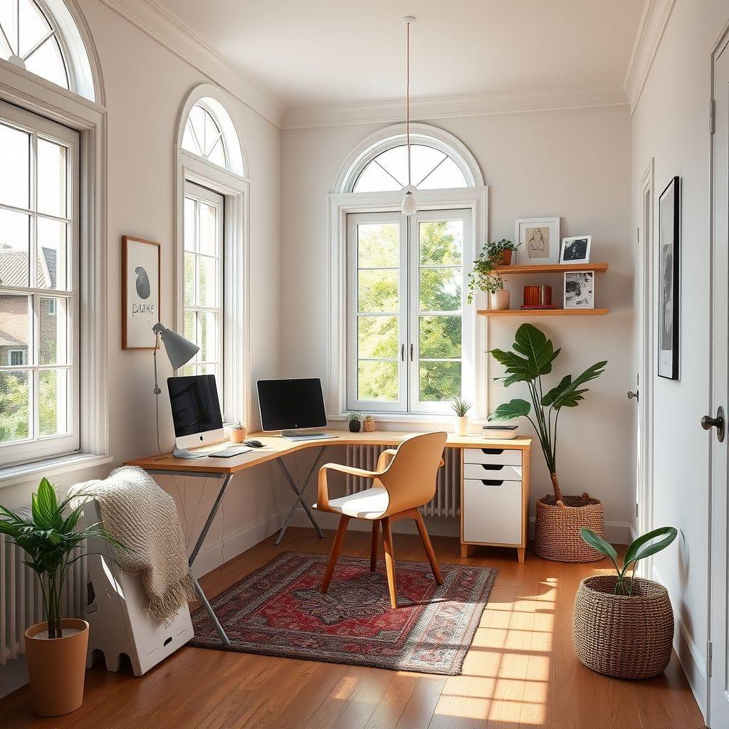 Airbnb home office - AI Generated
