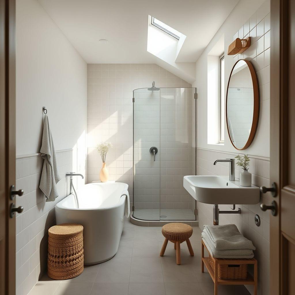 Airbnb hotel bathroom - AI Generated