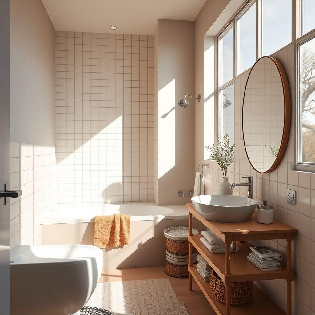 Airbnb hotel bathroom - AI Generated