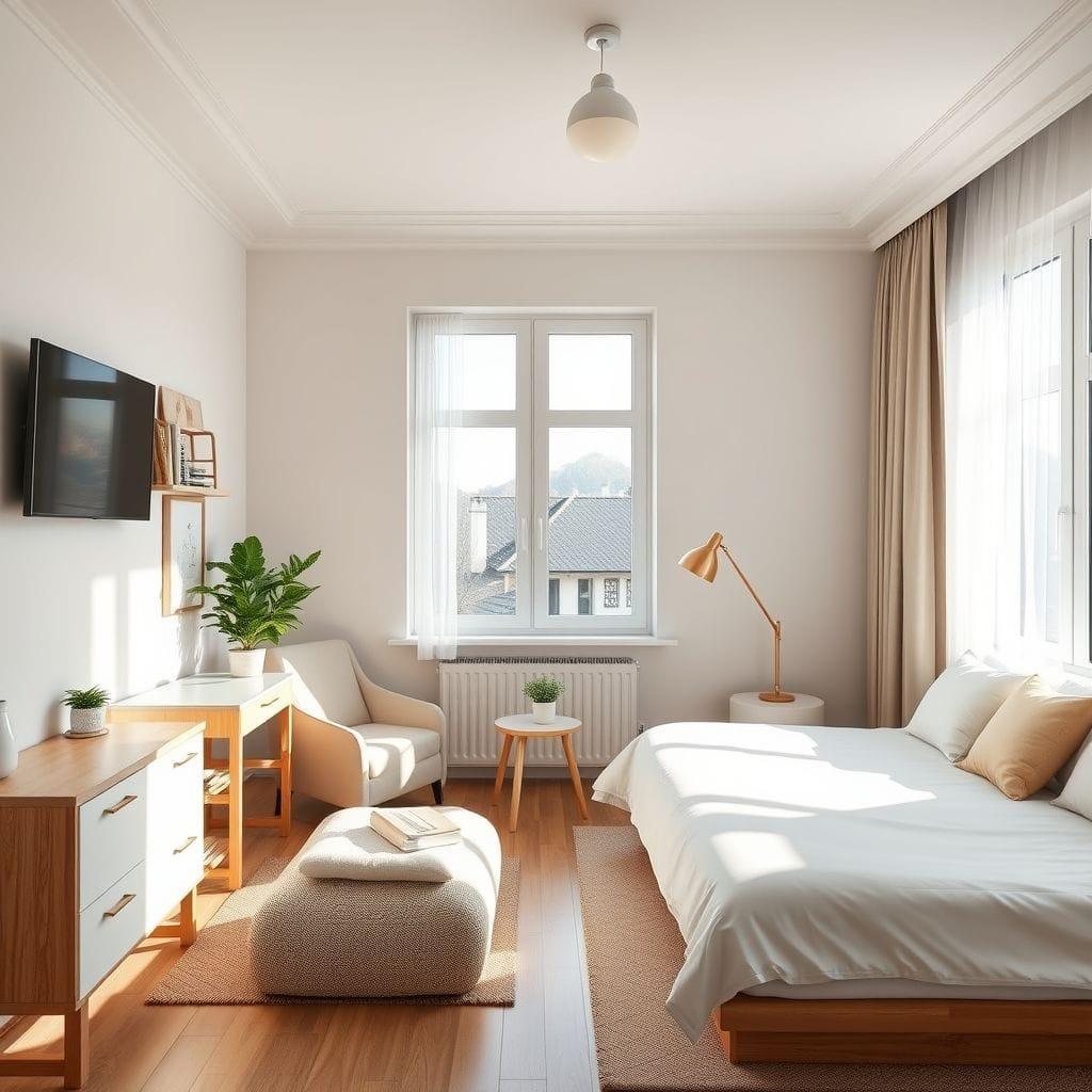 Airbnb hotel room - AI Generated
