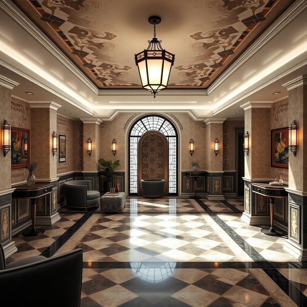 Art Deco basement - AI Generated