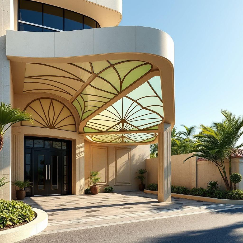 Art Deco carport - AI Generated
