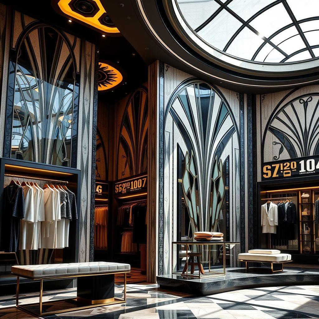Art Deco clothing store - AI Generated