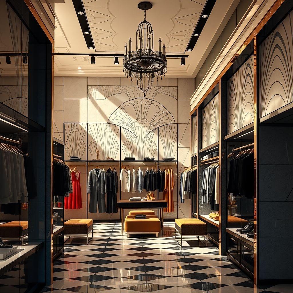 Art Deco clothing store - AI Generated