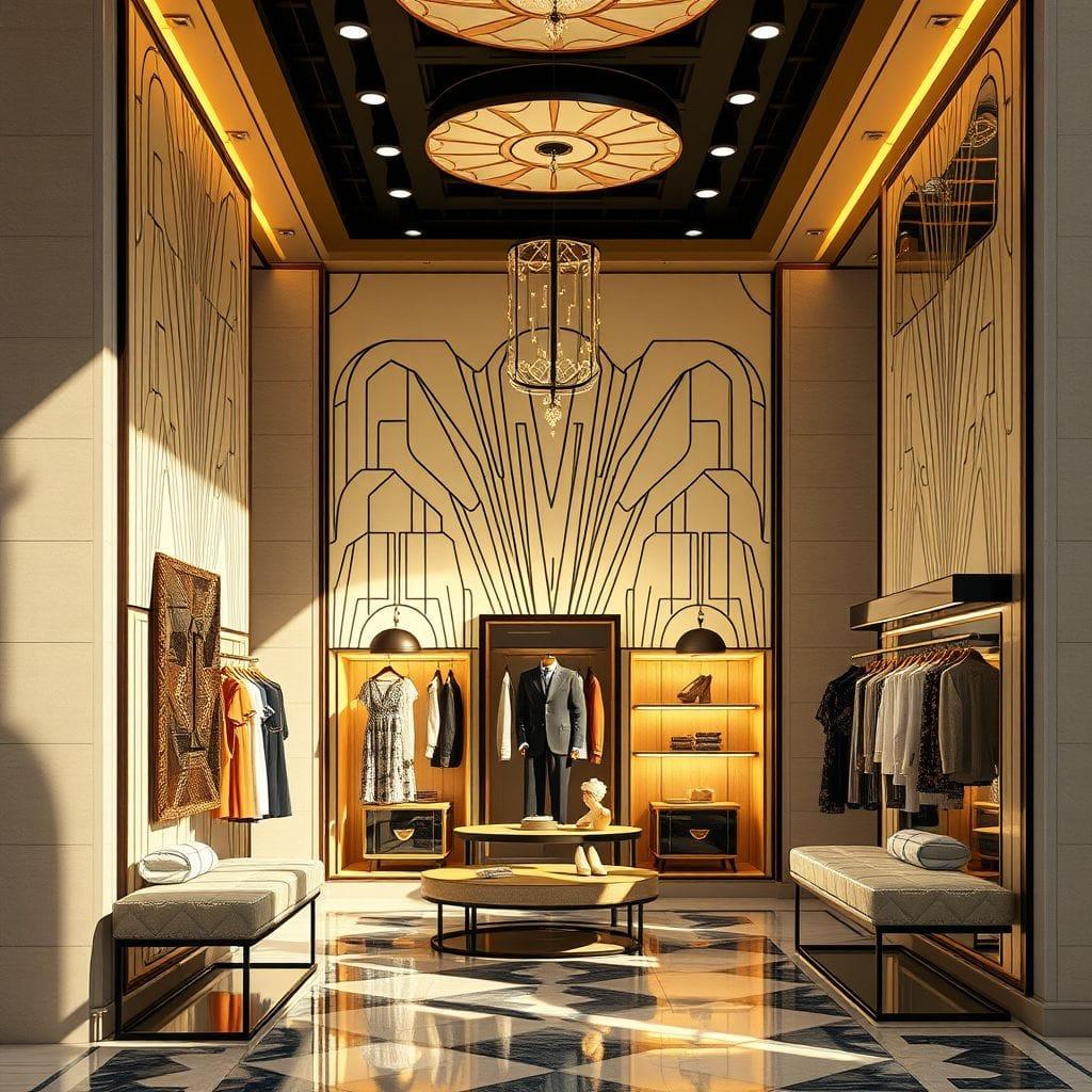 Art Deco clothing store - AI Generated