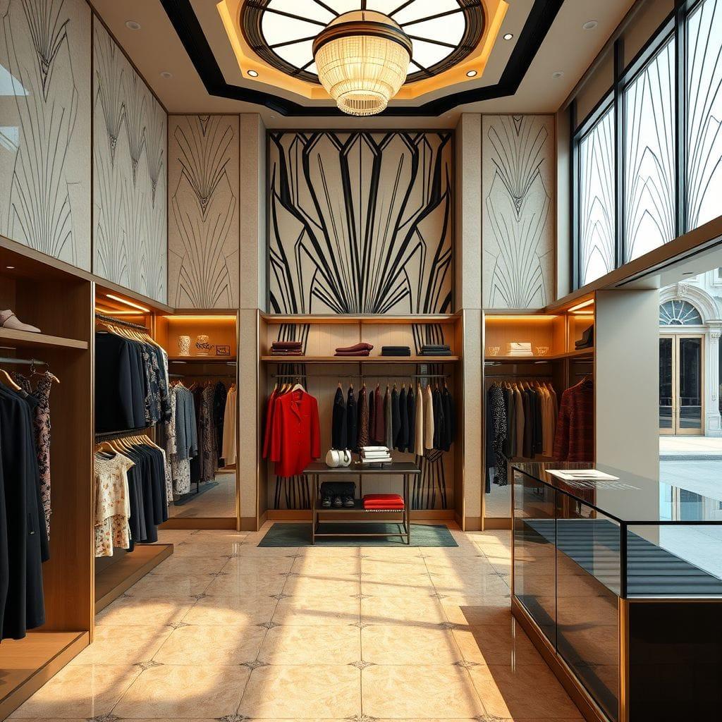 Art Deco clothing store - AI Generated