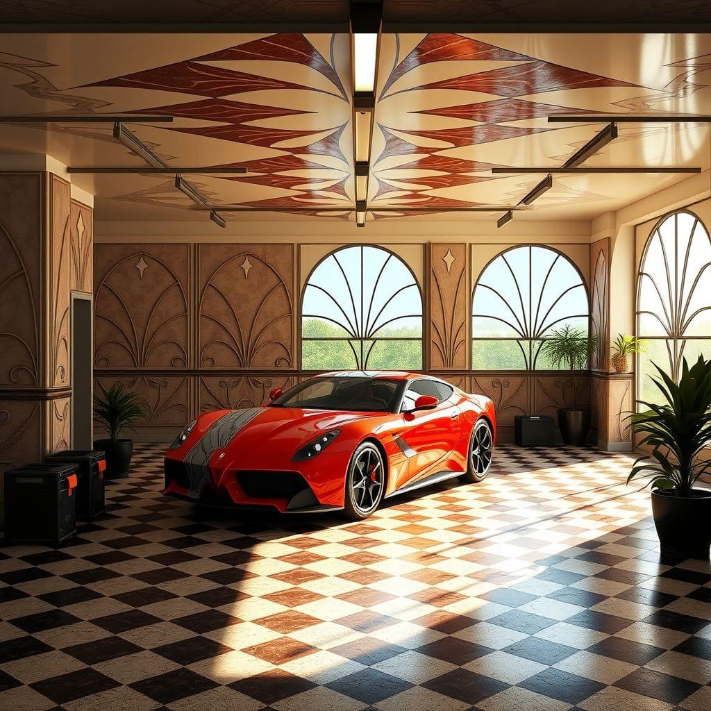 Art Deco garage - AI Generated