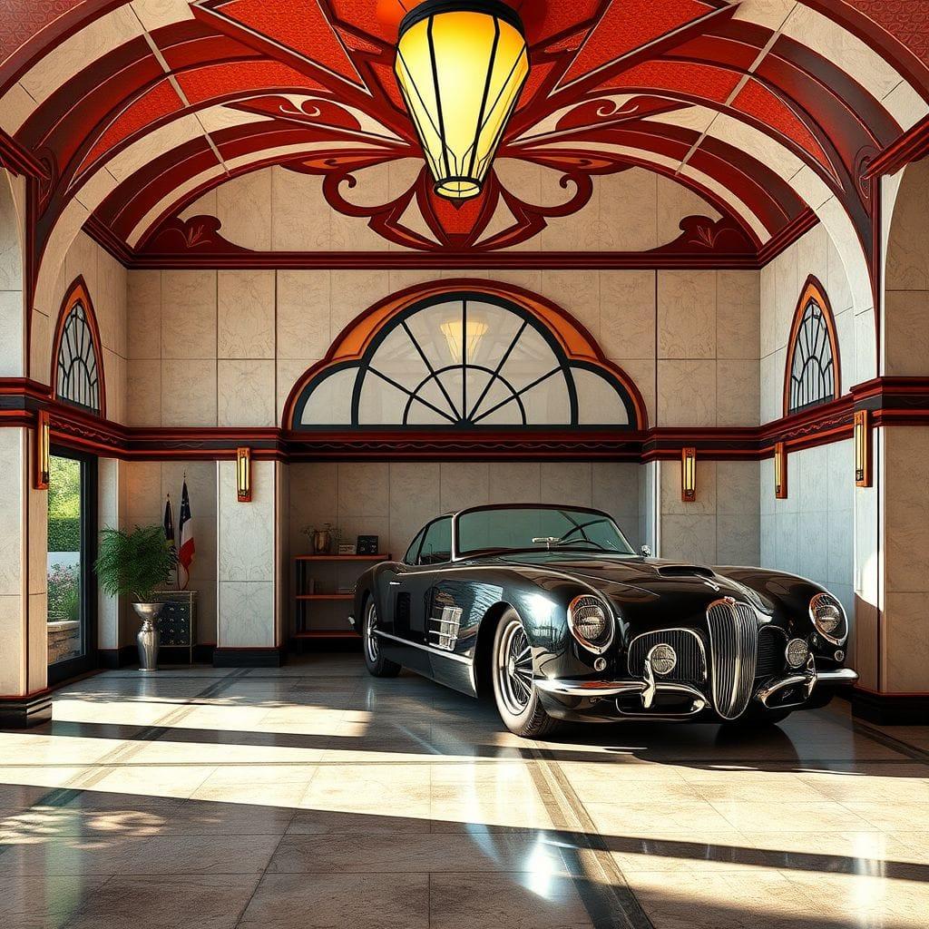 Art Deco garage - AI Generated