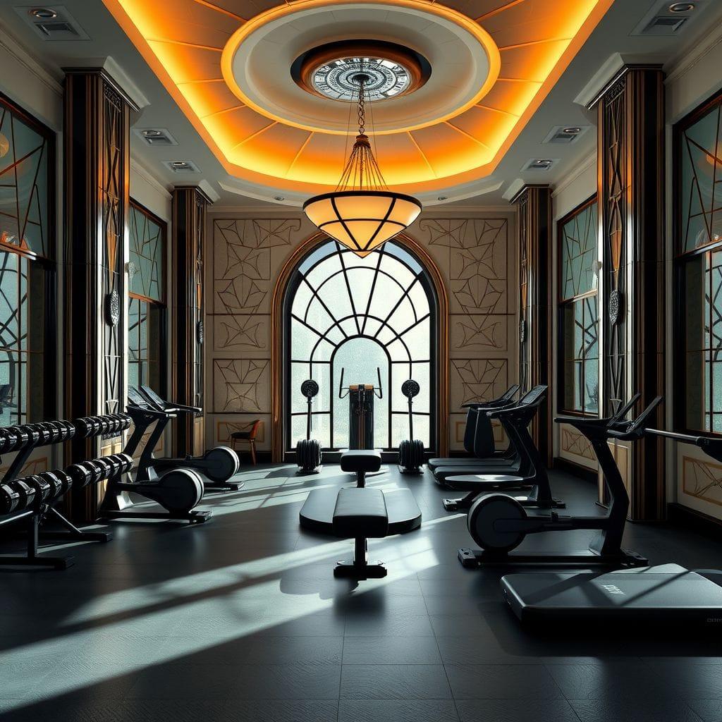 Art Deco gym - AI Generated