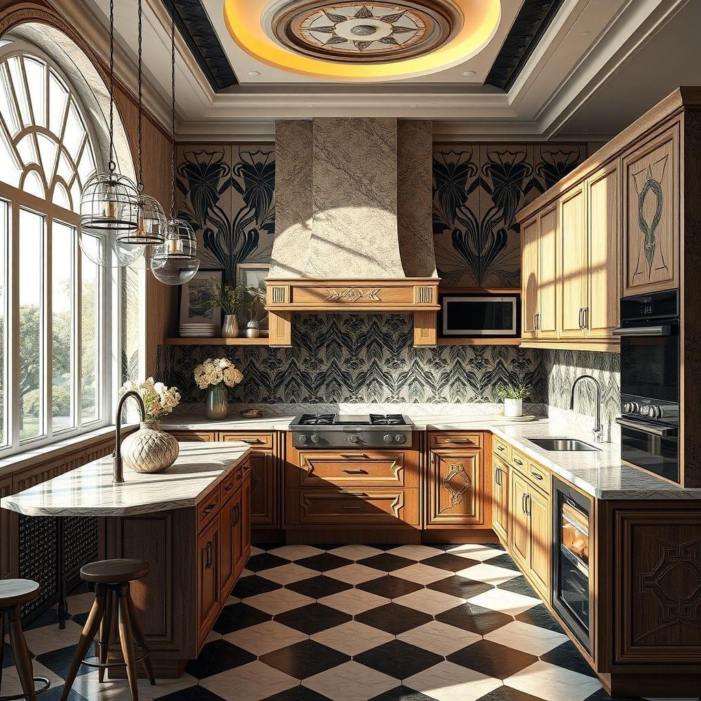 Art Deco kitchen - AI Generated