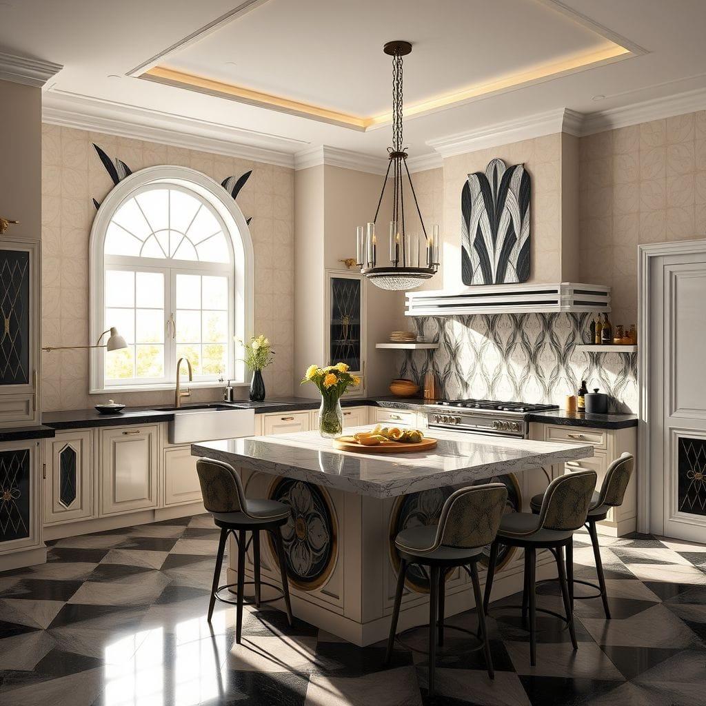 Art Deco kitchen - AI Generated