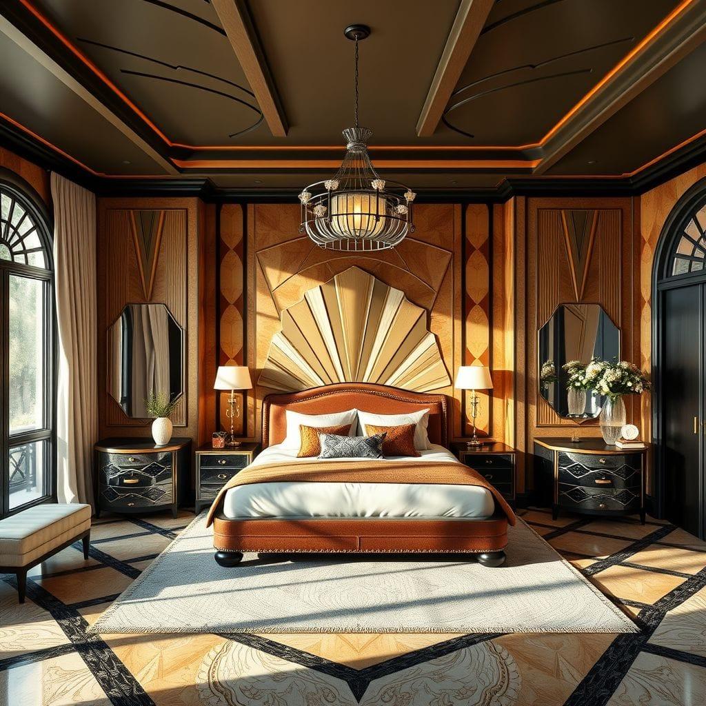 Art Deco master bedroom - AI Generated