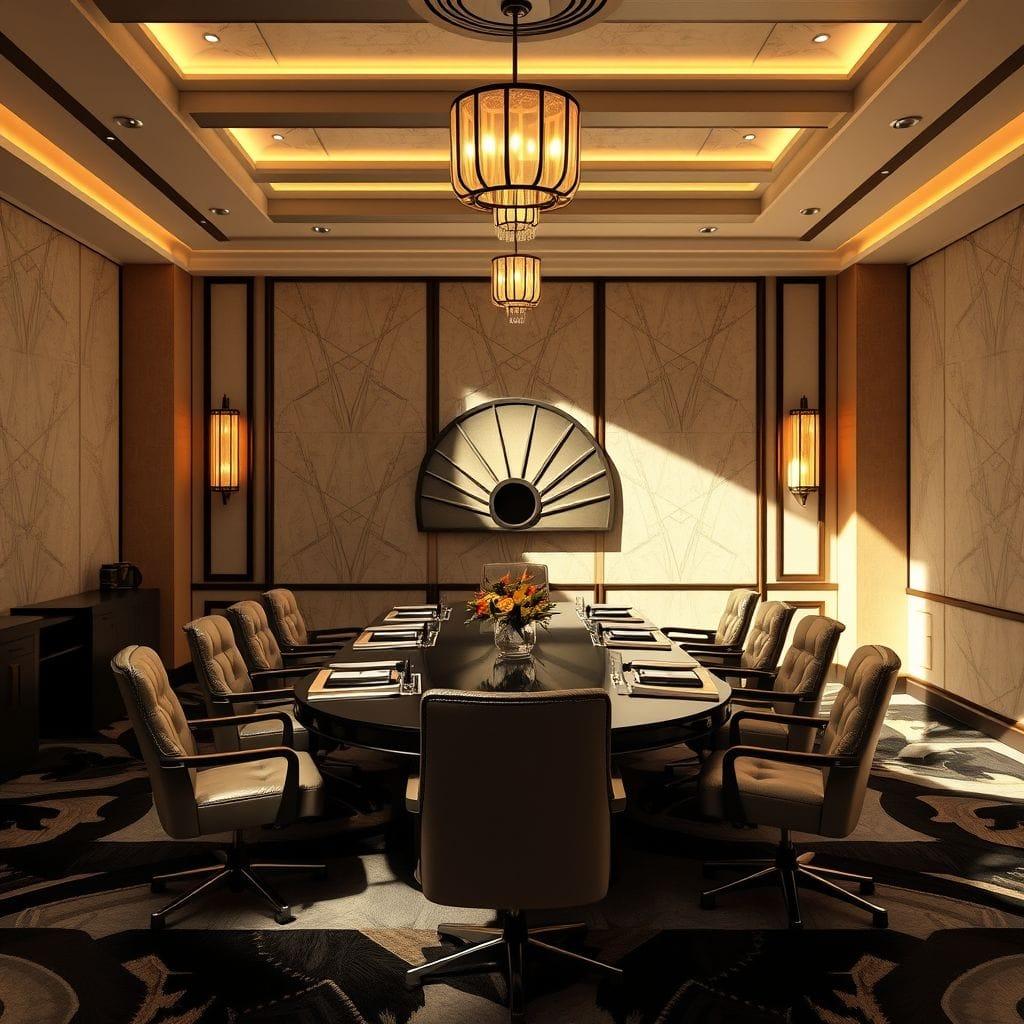 Art Deco meeting room - AI Generated