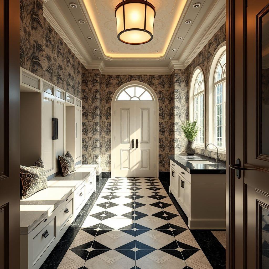 Art Deco mudroom - AI Generated