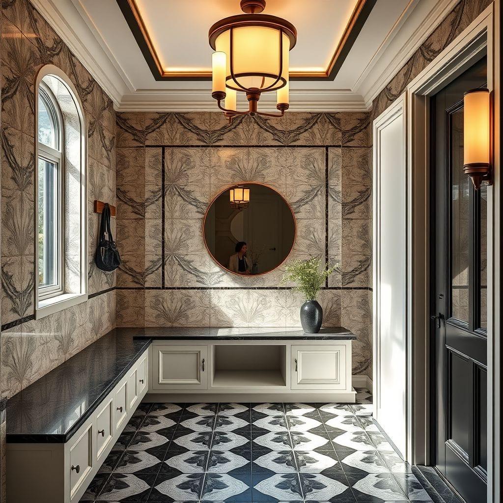 Art Deco mudroom - AI Generated
