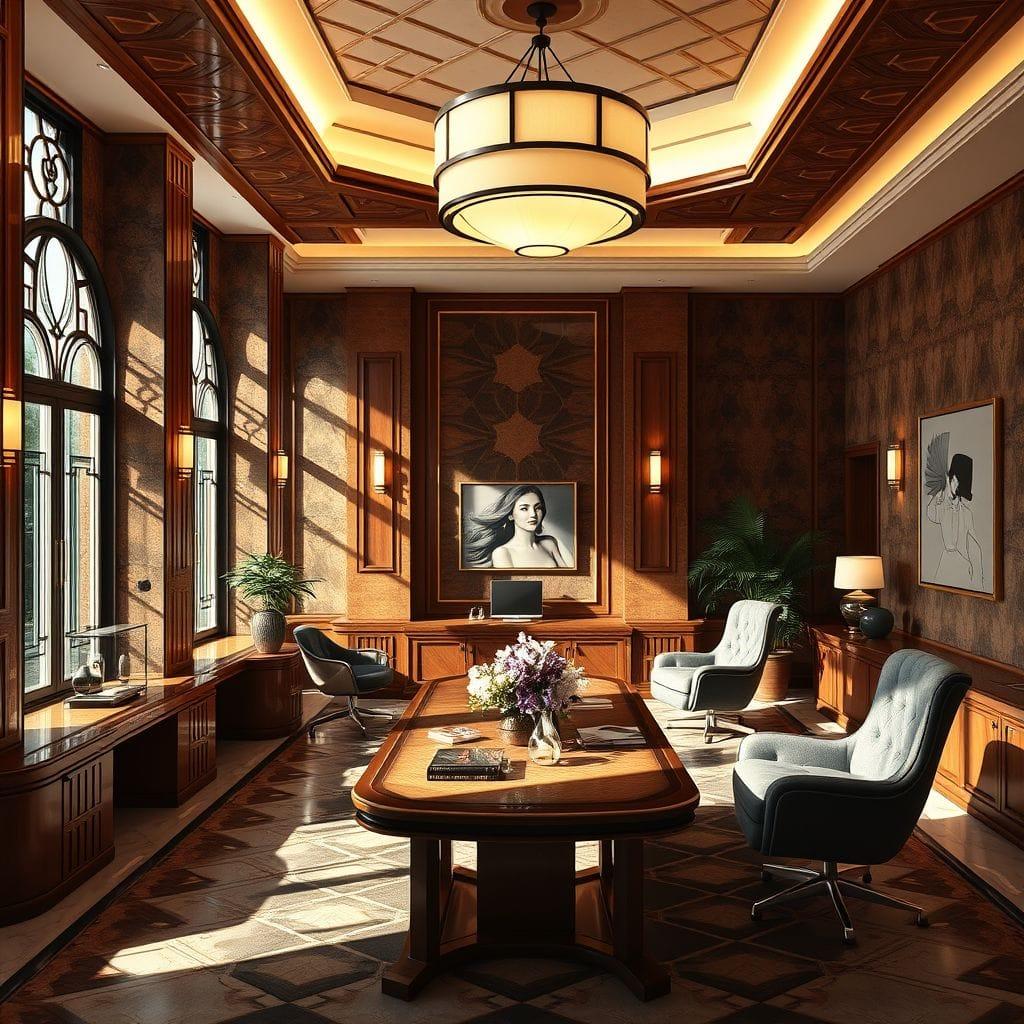 Art Deco office - AI Generated