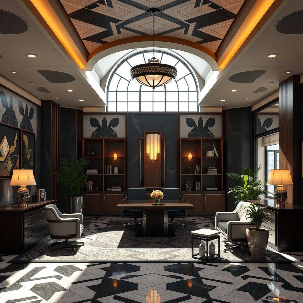 Art Deco office - AI Generated