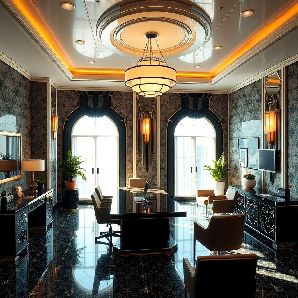 Art Deco office - AI Generated