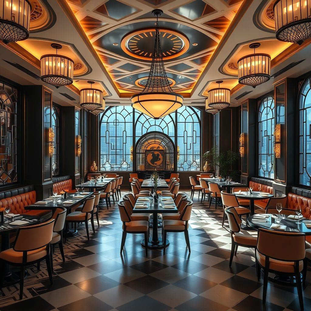 Art Deco restaurant - AI Generated