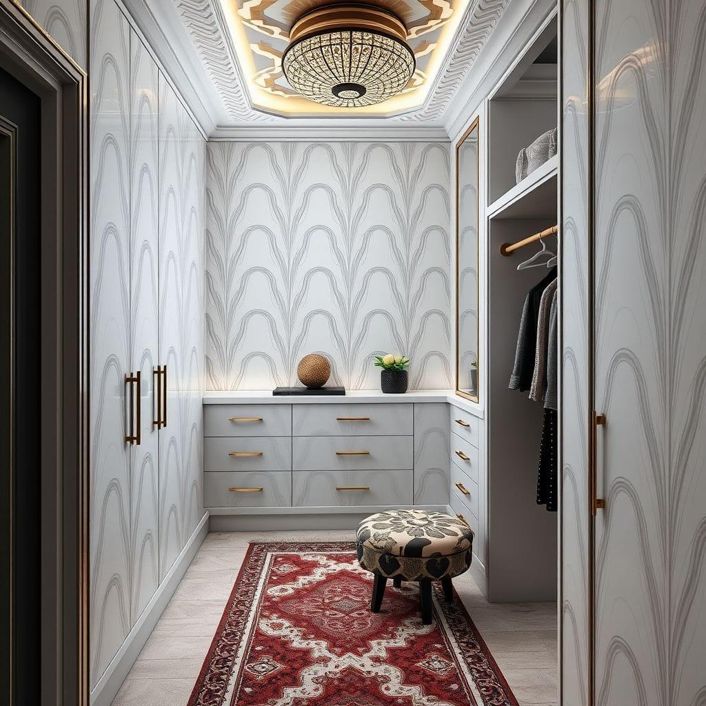Art Deco walk-in closet - AI Generated