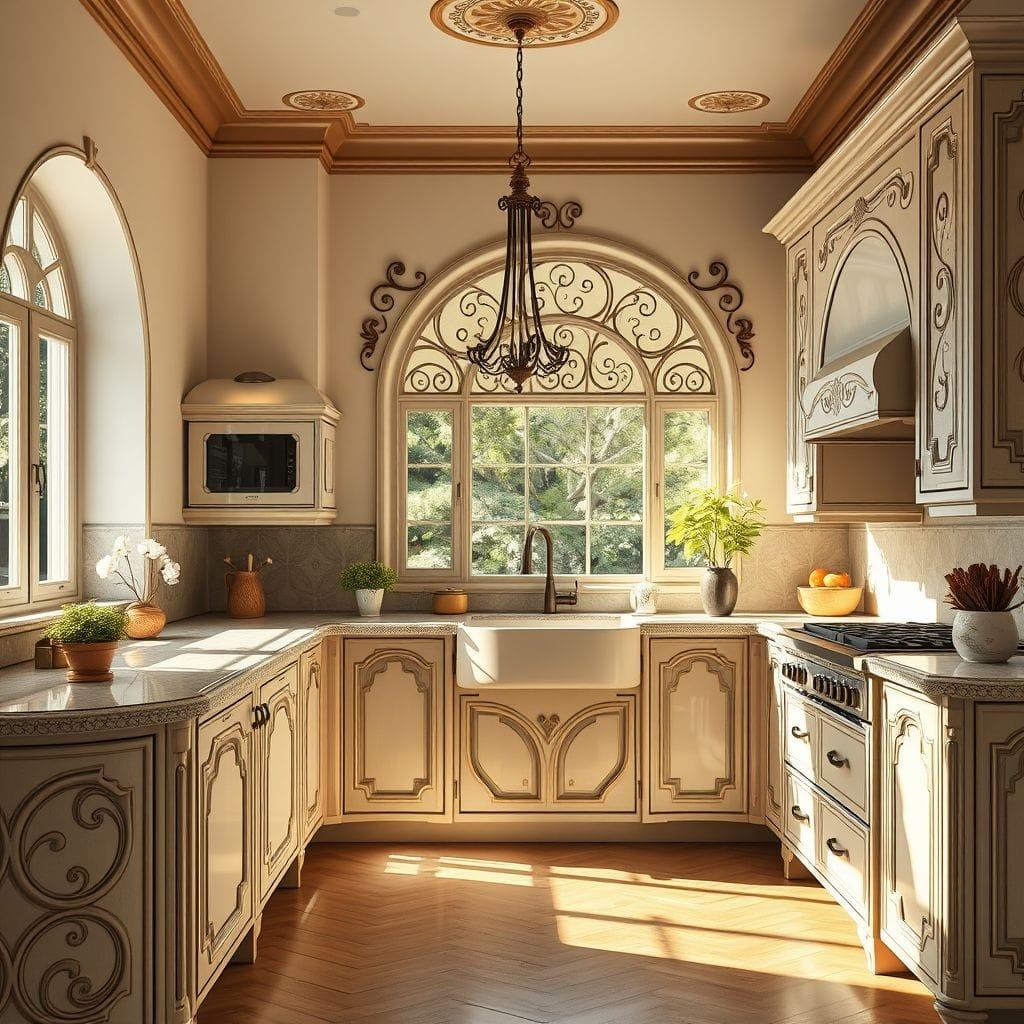 Art Nouveau kitchen - AI Generated