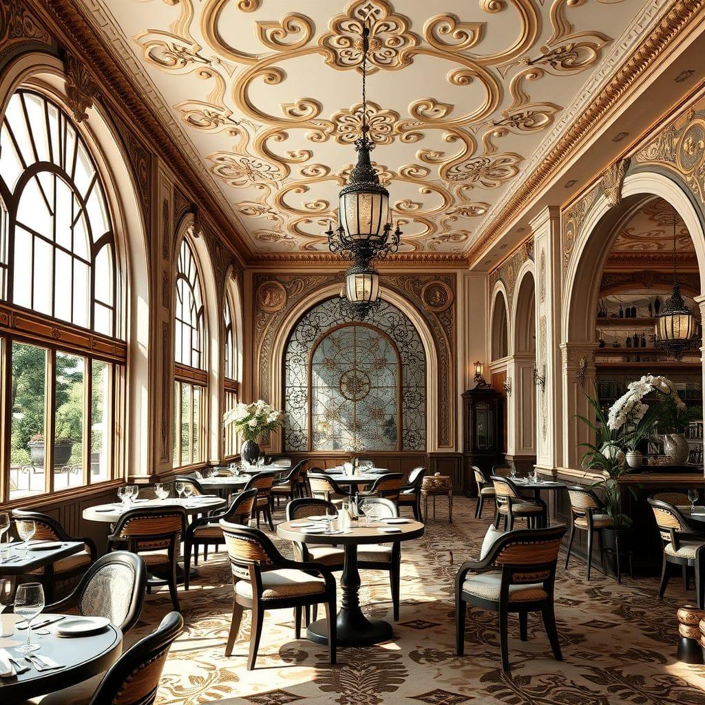 Art Nouveau restaurant - AI Generated