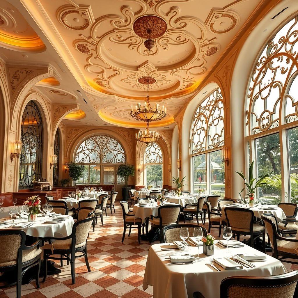 Art Nouveau restaurant - AI Generated