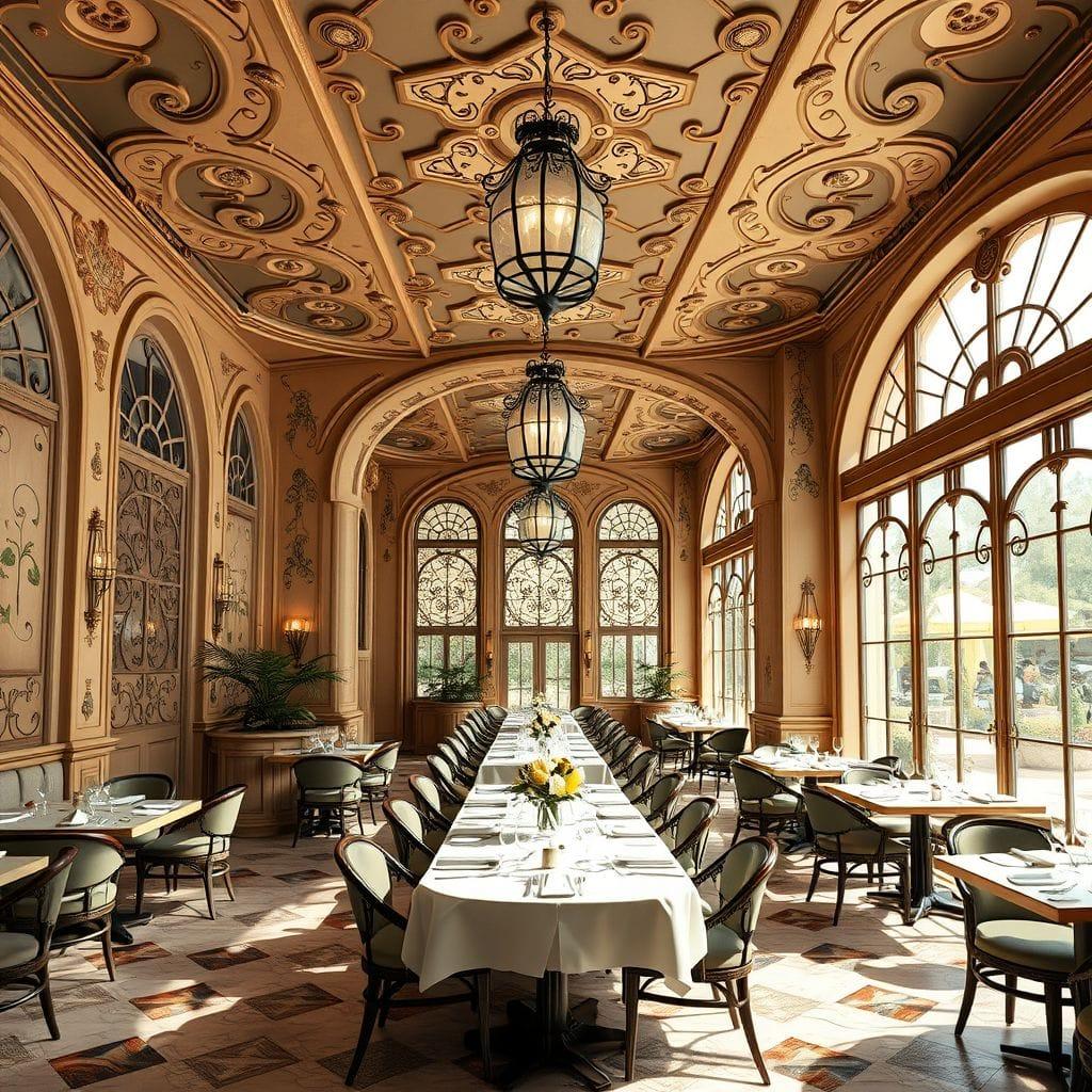 Art Nouveau restaurant - AI Generated