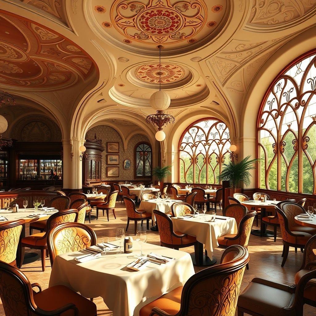 Art Nouveau restaurant - AI Generated