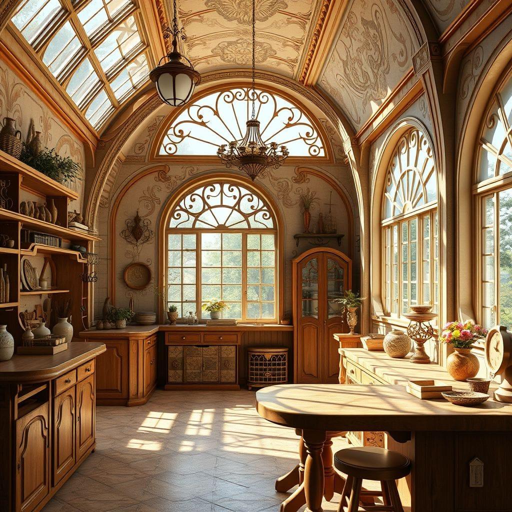 Art Nouveau workshop - AI Generated