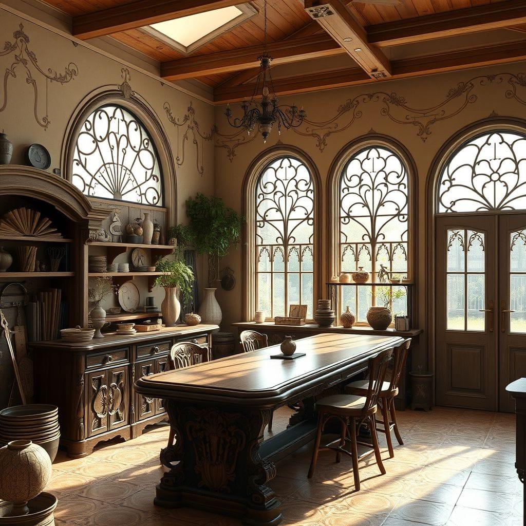 Art Nouveau workshop - AI Generated