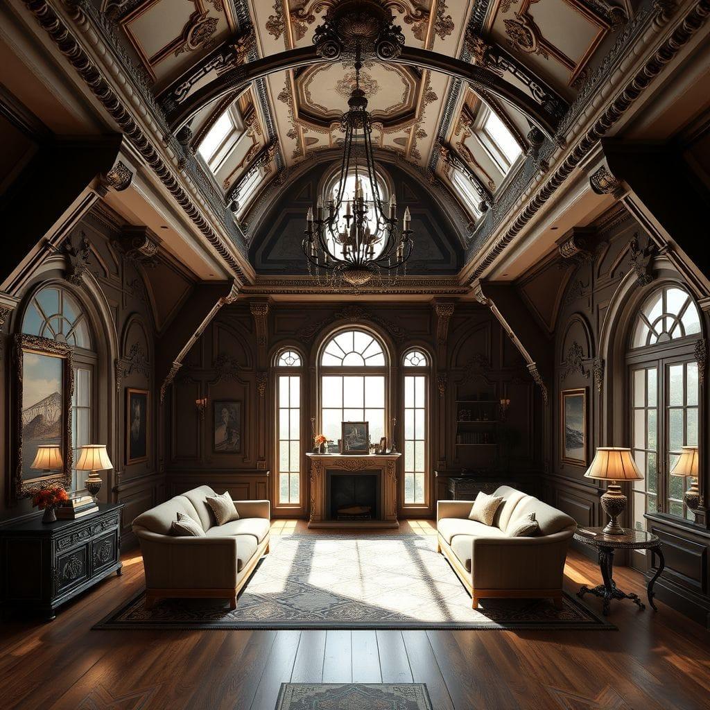 Baroque attic - AI Generated